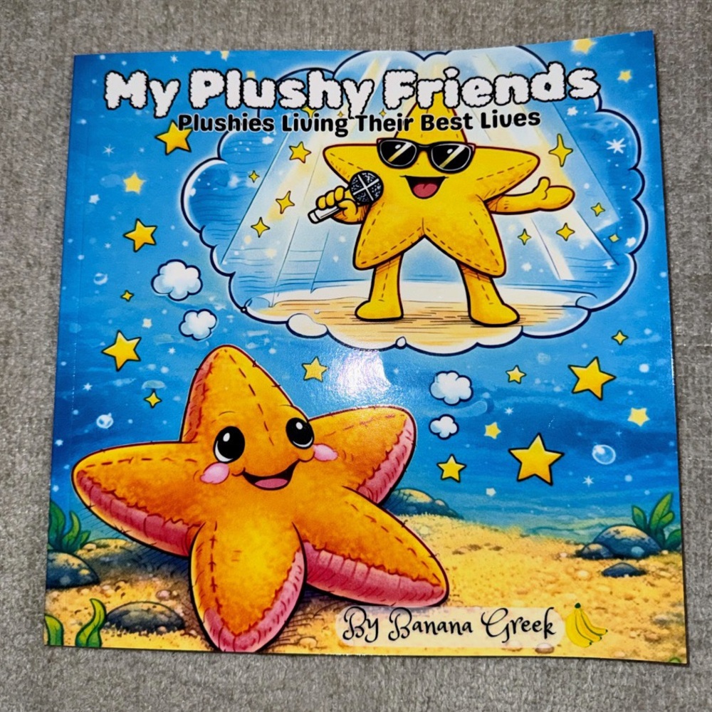 My Plushy Friends Children's Coloring Book, by Banana Greek.